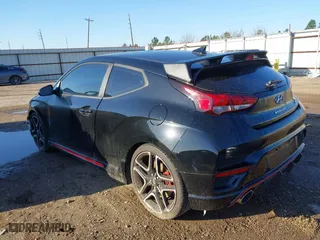 2021 Hyundai Veloster N with VIN KMHT36AH3MU010222, listed as a IAAI auction lot 41754524 with 25,128 mi miles. Bid and sale history available at carsss.com. Image 3.