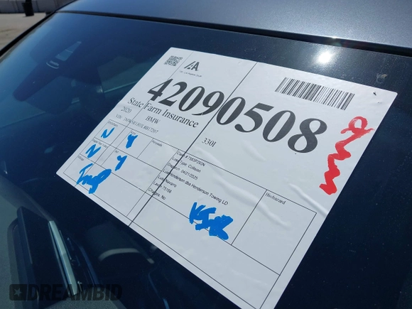 2020 BMW 3 Series 330i z VIN 3MW5R1J03L8B17207, wystawiony jako IAAI lot #42090508 z przebiegiem 105 982 mil mil oraz . Historia ofert i sprzedaży dostępna na DreamBid. Obrazek 17.