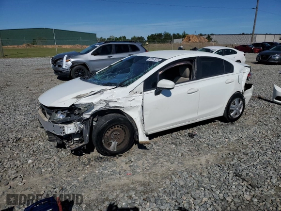 2015 Honda Civic LX with VIN 19XFB2F56FE119187, listed as a Copart auction lot 49957975 with 104,792 mi miles and Salvage Title. Bid and sale history available at DreamBid. Image 1.