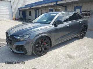 2022 Audi RS Q8 z VIN WU1ARBF16ND009570, wystawiony jako Copart lot #49297875 z przebiegiem 22 695 mil mil oraz Szkoda całkowita • Salvage title. Historia ofert i sprzedaży dostępna na DreamBid. Obrazek 1.