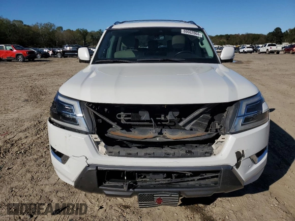 2021 Nissan Armada SL with VIN JN8AY2BC4M9147119, listed as a Copart auction lot 80662864 with 81,620 mi miles and Salvage Title. Bid and sale history available at carsss.com. Image 5.