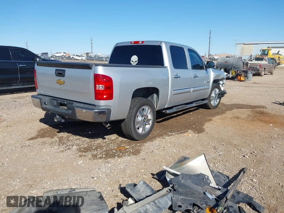 2013 Chevrolet Silverado 1500 LT with VIN 3GCPCSE08DG315253, listed as a IAAI auction lot 41762509 with 192,430 mi miles and . Bid and sale history available at DreamBid. Image 4.