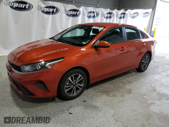2023 Kia Forte LXS with VIN 3KPF24AD0PE552502, listed as a Copart auction lot 54591415 with 61,400 mi miles and Clean Title. Bid and sale history available at carsss.com. Image 1.