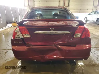 2003 Honda Civic EX with VIN 2HGES25743H588214, listed as a Copart auction lot 51845065 with 194,677 mi miles and Salvage Title. Bid and sale history available at DreamBid. Image 6.