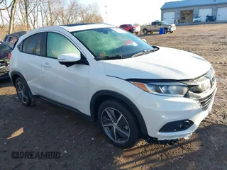 2022 Honda HR-V EX with VIN 3CZRU6H56NM731125, listed as a IAAI auction lot 41118758 with 34,163 mi miles. Bid and sale history available at carsss.com. Image 1.