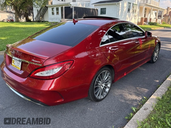 2015 Mercedes-Benz CLS 400 with VIN WDDLJ6HB2FA145827, listed as a Copart auction lot 66033305 with 147,562 mi miles and Clean title. Bid and sale history available at DreamBid. Image 4.
