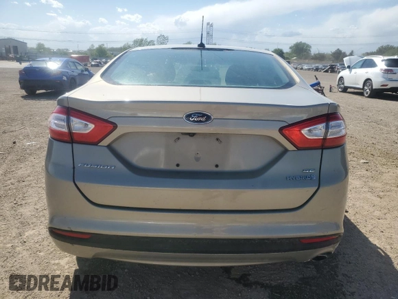 2015 Ford Fusion SE Hybrid with VIN 3FA6P0LU8FR172005, listed as a Copart auction lot 56831955 with 61,379 mi miles and Salvage title. Bid and sale history available at DreamBid. Image 6.