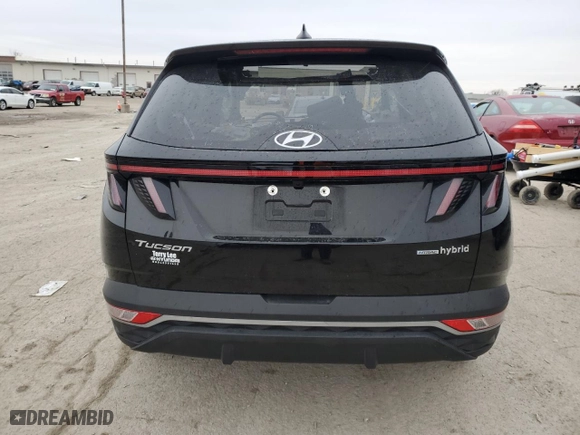 2022 Hyundai Tucson Hybrid SEL Convenience with VIN KM8JFCA15NU045300, listed as a Copart auction lot 44013305 with 2,876 mi miles and Salvage Title. Bid and sale history available at carsss.com. Image 6.