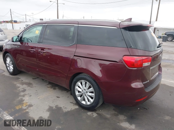 2018 Kia Sedona EX with VIN KNDMC5C10J6365710, listed as a IAAI auction lot 42206510 with Not Provided miles and . Bid and sale history available at carsss.com. Image 3.