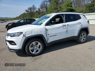 2023 Jeep Compass Latitude с VIN 3C4NJDBN3PT552804, выставлен на аукционе Copart как лот 59872285 с пробегом 23 310 миль миль и Списание • Salvage title. История ставок и продаж доступна на DreamBid. Изображение 1.