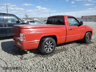 1998 Dodge Ram 1500 with VIN 1B7HC16Z8WS636703, listed as a Copart auction lot 76130484 with 166,092 mi miles and Salvage Title. Bid and sale history available at carsss.com. Image 3.