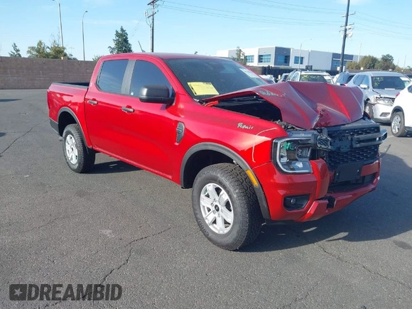2024 Ford Ranger XL with VIN 1FTER4BH0RLE71938, listed as a IAAI auction lot 41763400 with 397 mi miles. Bid and sale history available at carsss.com. Image 1.