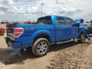 2014 Ford F-150 XL with VIN 1FTFW1CFXEKF54348, listed as a Copart auction lot 56034455 with 107,441 mi miles and Salvage title. Bid and sale history available at DreamBid. Image 3.