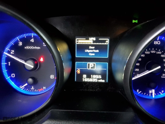 2015 Subaru Legacy 2.5i Premium with VIN 4S3BNBC64F3002671, listed as a Copart auction lot 50175595 with 165,835 mi miles and Salvage Title. Bid and sale history available at carsss.com. Image 9.
