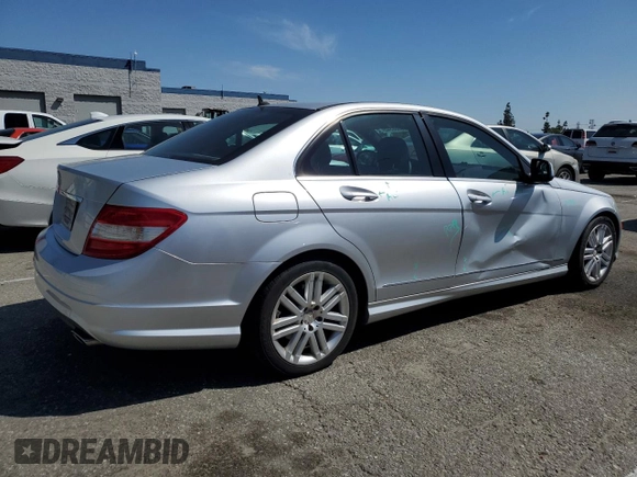 2009 Mercedes-Benz C 300 Sport with VIN WDDGF54X09R077080, listed as a Copart auction lot 50308345 with 167,156 mi miles and Salvage Title. Bid and sale history available at DreamBid. Image 3.