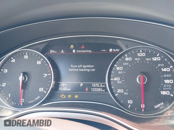 2013 Audi A7 Prestige with VIN WAU2GAFC8DN121215, listed as a IAAI auction lot 42246162 with 123,283 mi miles and . Bid and sale history available at DreamBid. Image 7.