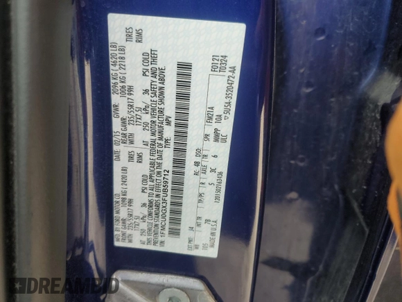 2015 Ford Escape SE with VIN 1FMCU0GX3FUB59712, listed as a Copart auction lot 53817045 with 100,580 mi miles and Salvage Title. Bid and sale history available at DreamBid. Image 14.
