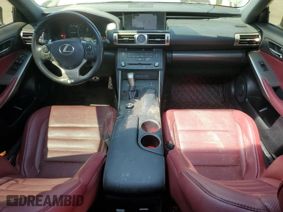 2016 Lexus IS 200t with VIN JTHBA1D23G5020035, listed as a Copart auction lot 55495915 with 118,816 mi miles and Salvage title. Bid and sale history available at DreamBid. Image 8.