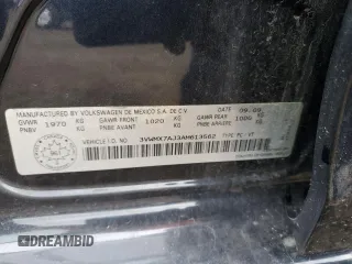 2010 Volkswagen Jetta z VIN 3VWMX7AJ3AM613562, wystawiony jako Copart lot #72537504 z przebiegiem 354 525 mil mil oraz Nie do naprawy • Non repairable. Historia ofert i sprzedaży dostępna na DreamBid. Obrazek 12.