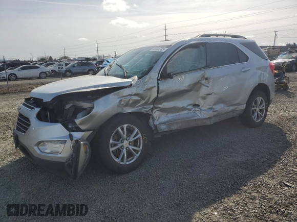 2016 Chevrolet Equinox LT with VIN 2GNFLFEK5G6354569, listed as a Copart auction lot 48344785 with 114,020 mi miles and Salvage Title. Bid and sale history available at carsss.com. Image 1.