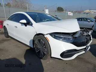 2023 Mercedes-Benz EQS with VIN W1KCG2DB9PA028325, listed as a IAAI auction lot 41199299 with 25,208 mi miles. Bid and sale history available at carsss.com. Image 1.