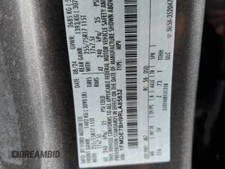 2024 Ford Bronco Big Bend z VIN 1FMDE7BH9RLA85832, wystawiony jako Copart lot #86171994 z przebiegiem 1 196 mil mil oraz Szkoda całkowita • Salvage title. Historia ofert i sprzedaży dostępna na DreamBid. Obrazek 14.