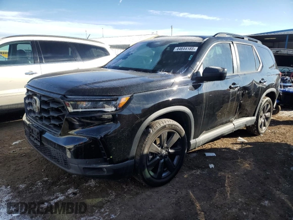 2023 Honda Pilot Sport with VIN 5FNYG1H33PB003487, listed as a Copart auction lot 44644185 with 51,152 mi miles and Salvage Title. Bid and sale history available at carsss.com. Image 1.