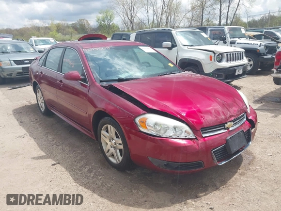 2010 Chevrolet Impala LT with VIN 2G1WB5EK1A1234447, listed as a IAAI auction lot 42115668 with 124,834 mi miles and . Bid and sale history available at DreamBid. Image 1.