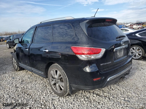 2014 Nissan Pathfinder Platinum with VIN 5N1AR2MM9EC734351, listed as a Copart auction lot 80862943 with 131,276 mi miles and Salvage Title. Bid and sale history available at carsss.com. Image 2.