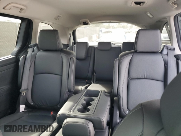2025 Honda Odyssey EX-L with VIN 5FNRL6H64SB022808, listed as a Copart auction lot 88758565 with 6 mi miles and Salvage Title. Bid and sale history available at carsss.com. Image 10.