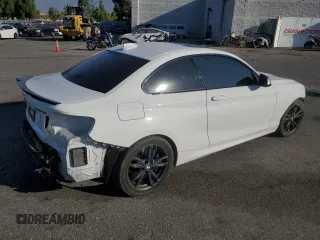 2017 BMW 2 Series M240i with VIN WBA2G1C39HV638985, listed as a Copart auction lot 73251224 with 53,721 mi miles and Salvage Title. Bid and sale history available at carsss.com. Image 3.