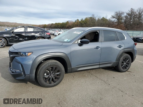 2025 Mazda CX-50 S Select with VIN 7MMVABAMXSN303129, listed as a Copart auction lot 87862825 with 732 mi miles and Salvage Title. Bid and sale history available at DreamBid. Image 1.