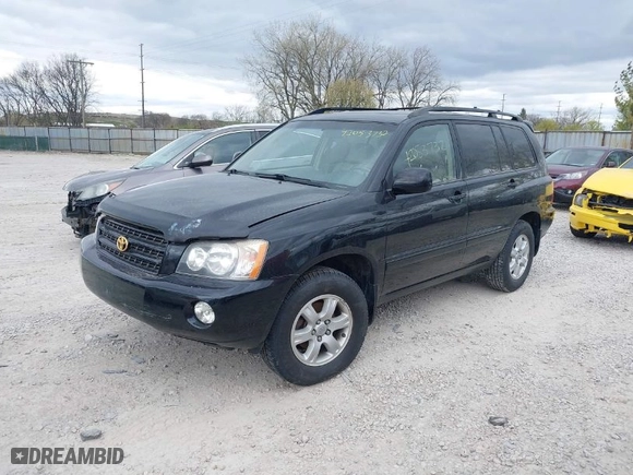 2001 Toyota Highlander with VIN JTEGF21AX10014128, listed as a IAAI auction lot 42053732 with 90,000 mi miles. Bid and sale history available at carsss.com. Image 2.