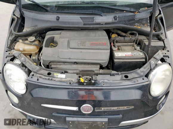2012 FIAT 500 Lounge with VIN 3C3CFFER3CT370540, listed as a Copart auction lot 53429575 with 104,027 mi miles and Salvage title. Bid and sale history available at DreamBid. Image 11.