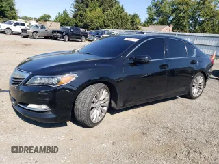 2014 Acura RLX Tech Pkg with VIN JH4KC1F52EC003785, listed as a Copart auction lot 70974324 with 135,080 mi miles and Salvage Title. Bid and sale history available at carsss.com. Image 1.