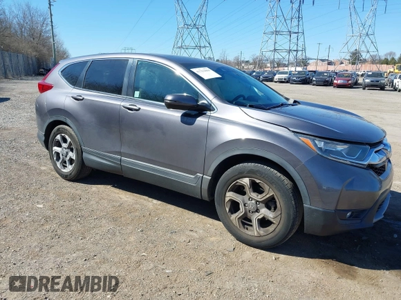 2019 Honda CR-V EX with VIN 7FARW1H59KE029257, listed as a IAAI auction lot 41762869 with 34,328 mi miles. Bid and sale history available at carsss.com. Image 1.