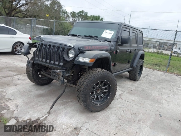 2019 Jeep Wrangler Unlimited Rubicon с VIN 1C4HJXFNXKW545294, выставлен на аукционе IAAI как лот 41613106 с пробегом 58 083 миль миль и . История ставок и продаж доступна на DreamBid. Изображение 2.