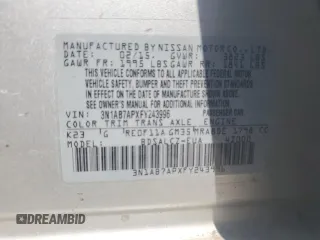 2015 Nissan Sentra SV with VIN 3N1AB7APXFY243996, listed as a Copart auction lot 53812485 with 158,382 mi miles and Clean Title. Bid and sale history available at carsss.com. Image 12.