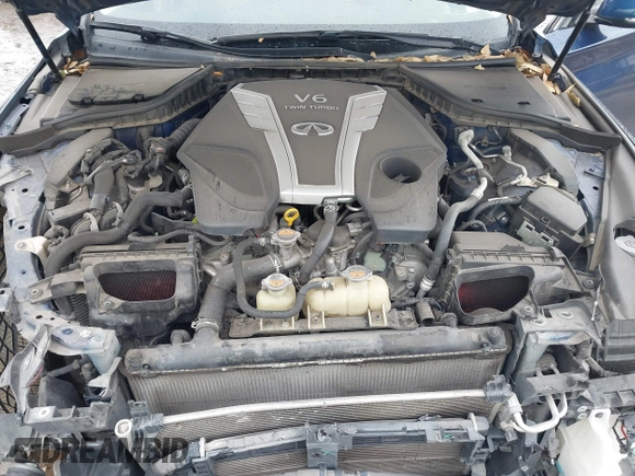 2018 Infiniti Q50 3.0t LUXE with VIN JN1EV7AP6JM360589, listed as a IAAI auction lot 41903402 with 69,371 mi miles. Bid and sale history available at carsss.com. Image 10.