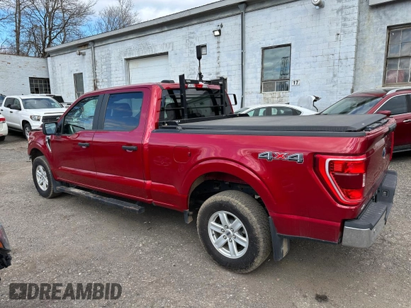 2021 Ford F-150 XL with VIN 1FTFW1E89MKD76865, listed as a Copart auction lot 55388745 with 187,417 mi miles and Salvage Title. Bid and sale history available at carsss.com. Image 4.