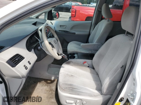 2012 Toyota Sienna LE with VIN 5TDJK3DC0CS043968, listed as a Copart auction lot 72185614 with 166,194 mi miles and Salvage Title. Bid and sale history available at carsss.com. Image 7.