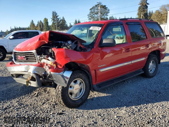 2001 GMC Yukon SLT with VIN 1GKEK13T11R157503, listed as a Copart auction lot 73801274 with 0 mi miles and Salvage Title. Bid and sale history available at carsss.com. Image 1.