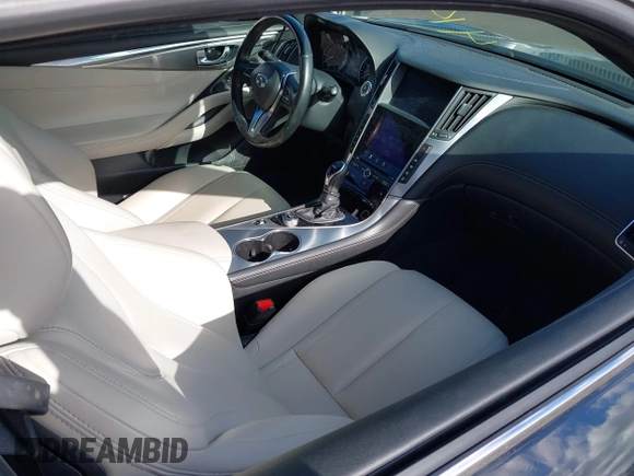 2017 Infiniti Q60 Sport with VIN JN1EV7EL4HM553227, listed as a IAAI auction lot 41479712 with 49,673 mi miles and . Bid and sale history available at DreamBid. Image 5.