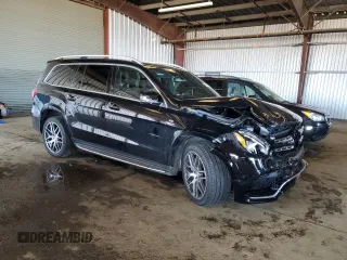 2017 Mercedes-Benz GLS 63 AMG with VIN 4JGDF7FE9HA742782, listed as a Copart auction lot 46303765 with 41,198 mi miles and Salvage title. Bid and sale history available at DreamBid. Image 4.