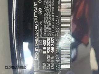 2012 Mercedes-Benz SLK-Class SLK 250 with VIN WDDPK4HA0CF037649, listed as a Copart auction lot 69355734 with 23,606 mi miles and Salvage Title. Bid and sale history available at carsss.com. Image 12.