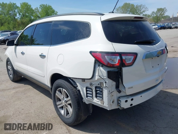 2015 Chevrolet Traverse LT with VIN 1GNKVHKDXFJ280531, listed as a IAAI auction lot 42077958 with 177,856 mi miles and . Bid and sale history available at DreamBid. Image 3.