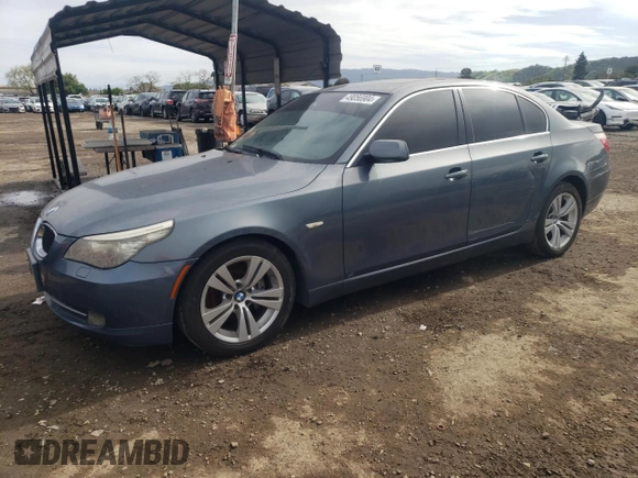 2010 BMW 5 Series 528i with VIN WBANU5C58AC128675, listed as a Copart auction lot 49056904 with 147,410 mi miles and Clean Title. Bid and sale history available at carsss.com. Image 1.