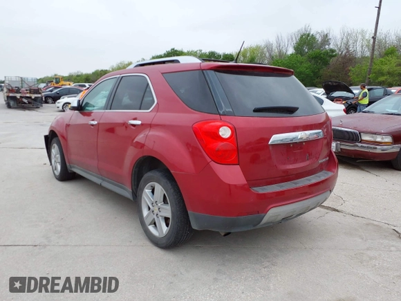 2014 Chevrolet Equinox LTZ with VIN 2GNALDEK8E6237743, listed as a IAAI auction lot 41923745 with 185,891 mi miles. Bid and sale history available at carsss.com. Image 3.