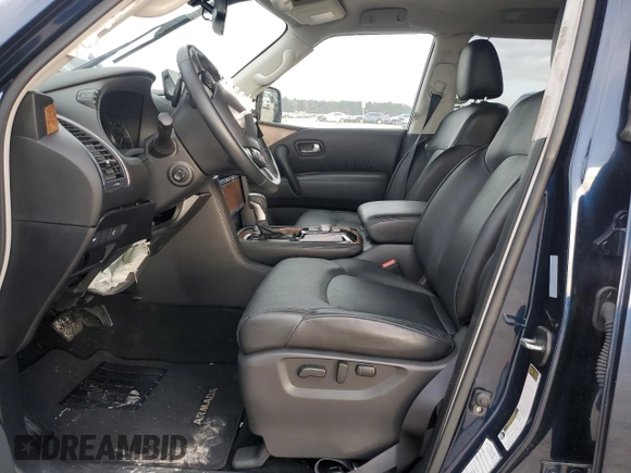 2022 Nissan Armada SL with VIN JN8AY2BDXN9677573, listed as a Copart auction lot 85111554 with 42,637 mi miles and Salvage Title. Bid and sale history available at carsss.com. Image 7.