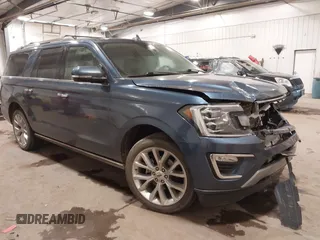 2019 Ford Expedition Max Limited with VIN 1FMJK2AT7KEA65688, listed as a IAAI auction lot 40840247 with 108,728 mi miles and . Bid and sale history available at DreamBid. Image 1.